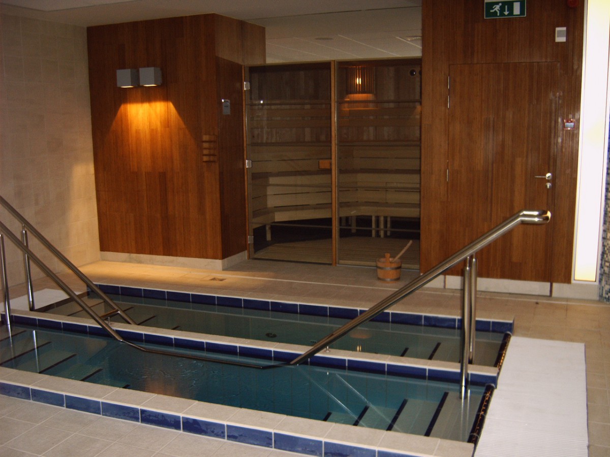 foto koud en warm dompelbad